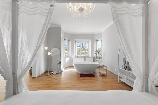 1 bedroom, desk, iron/ironing board, travel crib