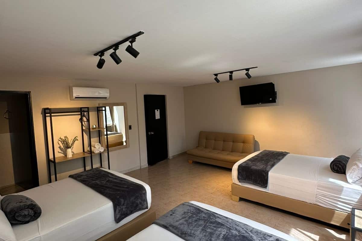 Basic-værelse til 4 personer | 1 soveværelse, gratis Wi-Fi, sengetøj