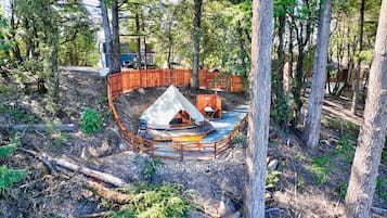 Yurt Above it All - Glamp on-site | 1 bedroom, free WiFi