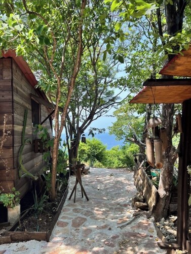 Rustic cabin with ocean view