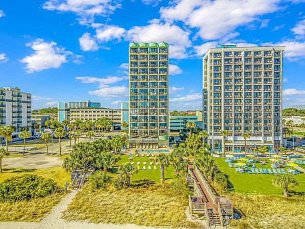 Exterior - Meridian Plaza 307! Third Floor Ocean Views! Sleeps 4! (Myrtle Beach)