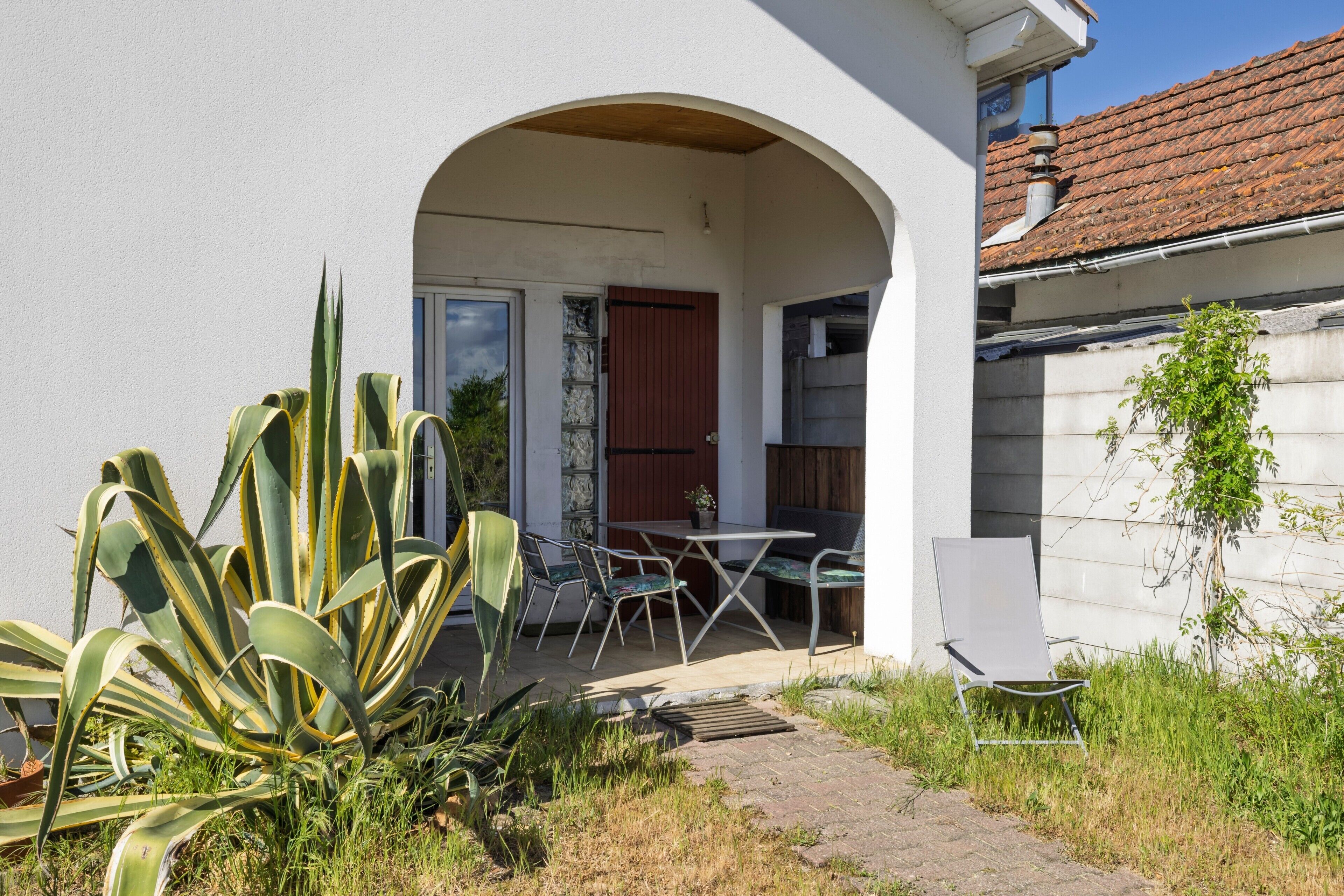 屋外ダイニングエリア