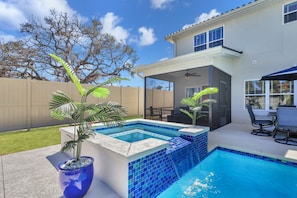 A heated pool