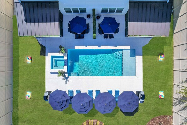 A heated pool