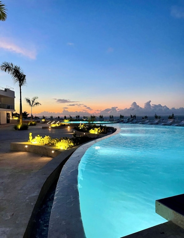 Pool - Luxury Apartment with Ocean View (Las Terrenas)