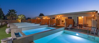 Apartment 'Mb Luxury Suites Charaki No 5' with Private Pool, Wi-Fi and Air Conditioning