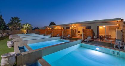 Apartment 'Mb Luxury Suites Charaki No 5' with Private Pool, Wi-Fi and Air Conditioning
