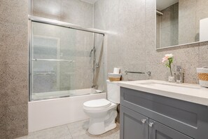 Free toiletries, hair dryer, towels, toilet paper