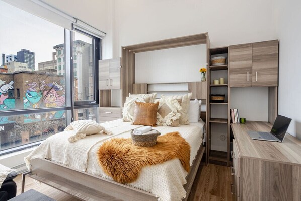 Desk, iron/ironing board, free WiFi, bed sheets