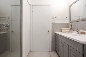 Hair dryer, towels
