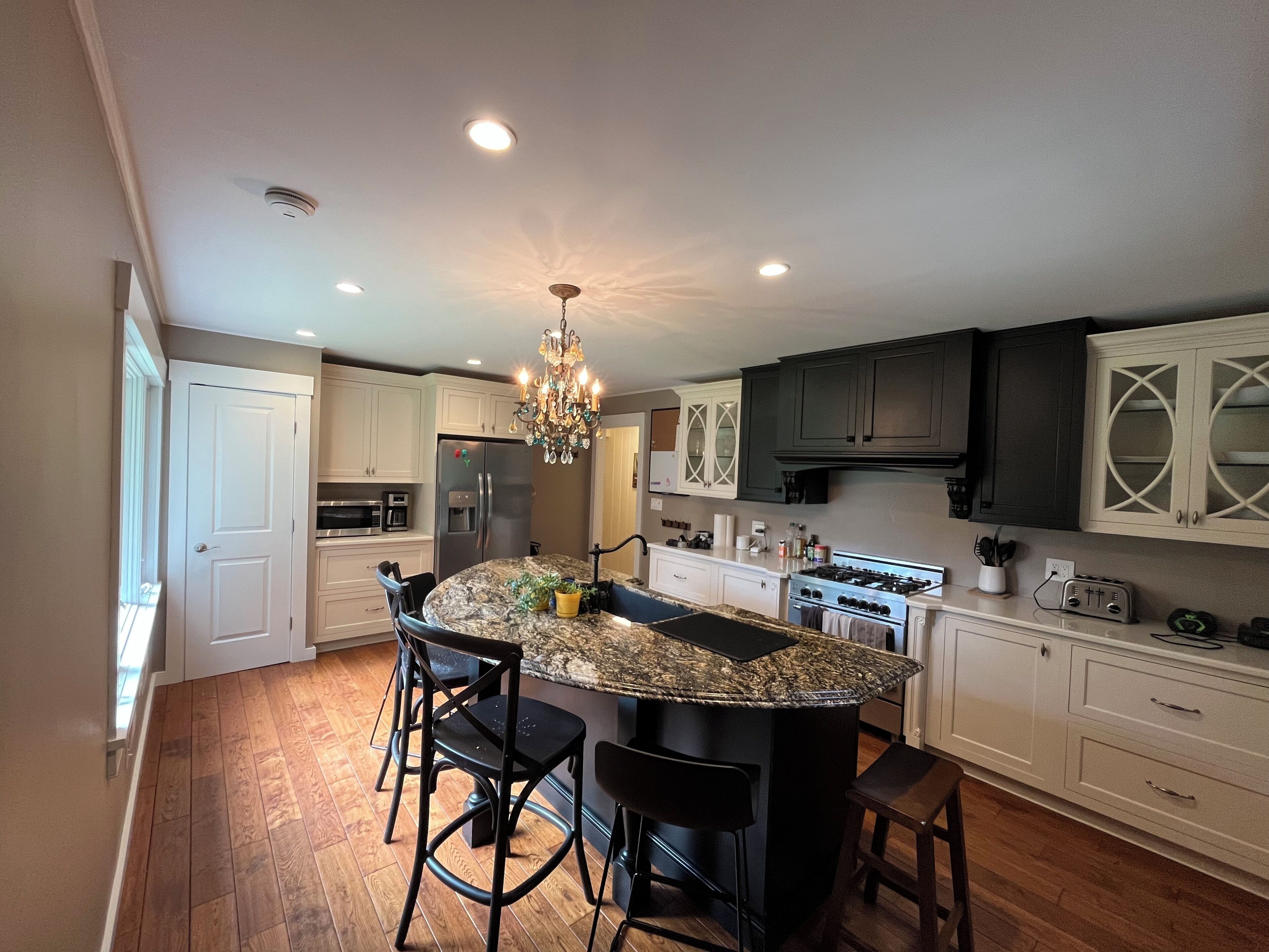 Kitchen with island seating