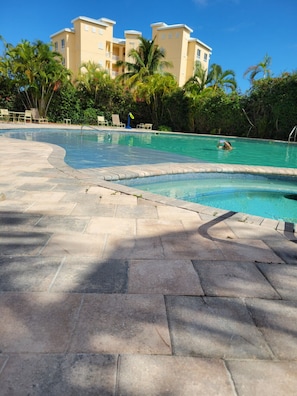 Una piscina riscaldata