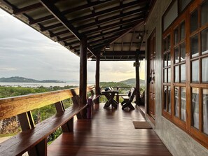 Family Villa, 2 Bedrooms, Private Pool, Lake View | Terrace/patio - Singkora Hill at Khaodang (Singhanakhon)