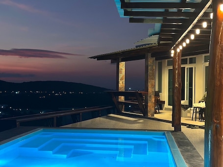 Family Villa, 3 Bedrooms, Private Pool, Lake View | Terrace/patio. Singkora Hill at Khaodang