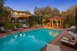 Outdoor pool, a heated pool - The Curated Haven, by Vinifera Homes (Sonoma)