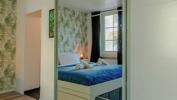 Comfort-Apartment, Gartenblick | 1 Schlafzimmer, Schreibtisch, laptopgeeigneter Arbeitsplatz