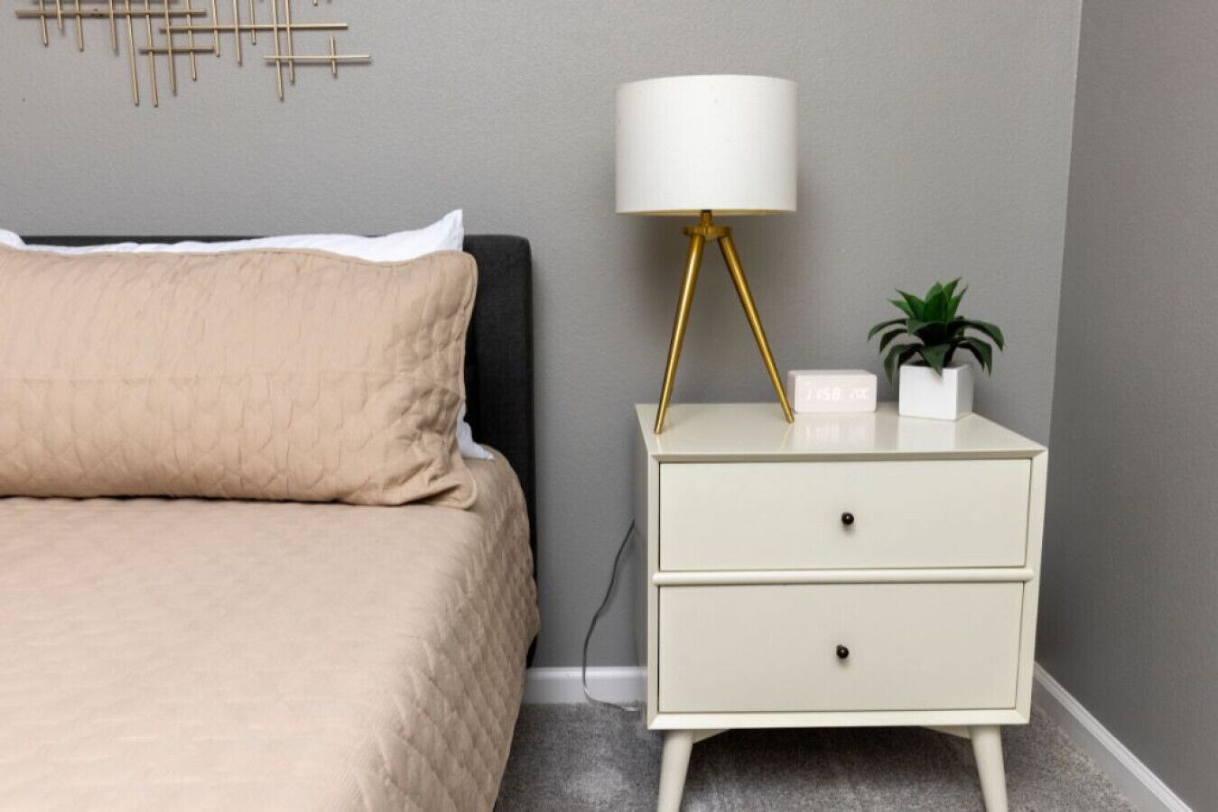 1 bedroom, desk, iron/ironing board, travel crib