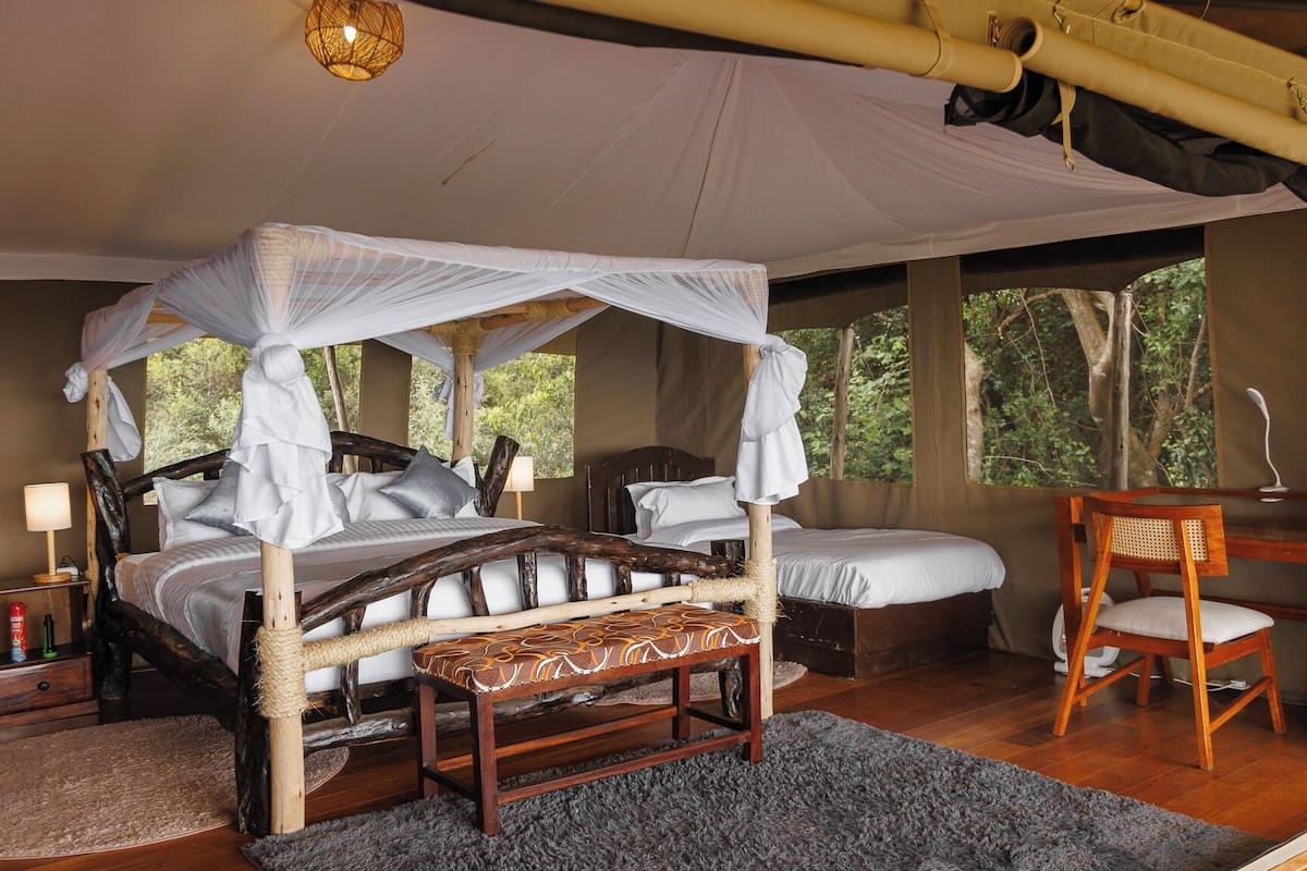 Family Tent, Valley View | 1 bedroom, desk, laptop workspace, blackout drapes