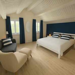 4 makuuhuonetta, silitysrauta/-lauta, vauvan matkasänky, ilmainen Wi-Fi