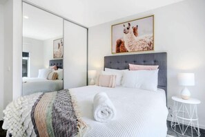 3 bedrooms, iron/ironing board, travel cot, WiFi