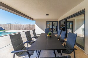 Deluxe Villa, Garden View | Terrace/patio - Luxury Villa Podversie with pool (Debeljak)