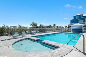 Una piscina riscaldata