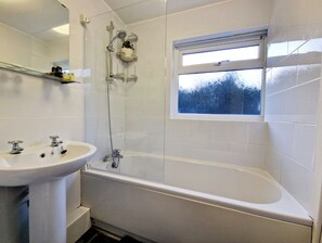 Shower, hair dryer