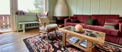 TV, fireplace, offices