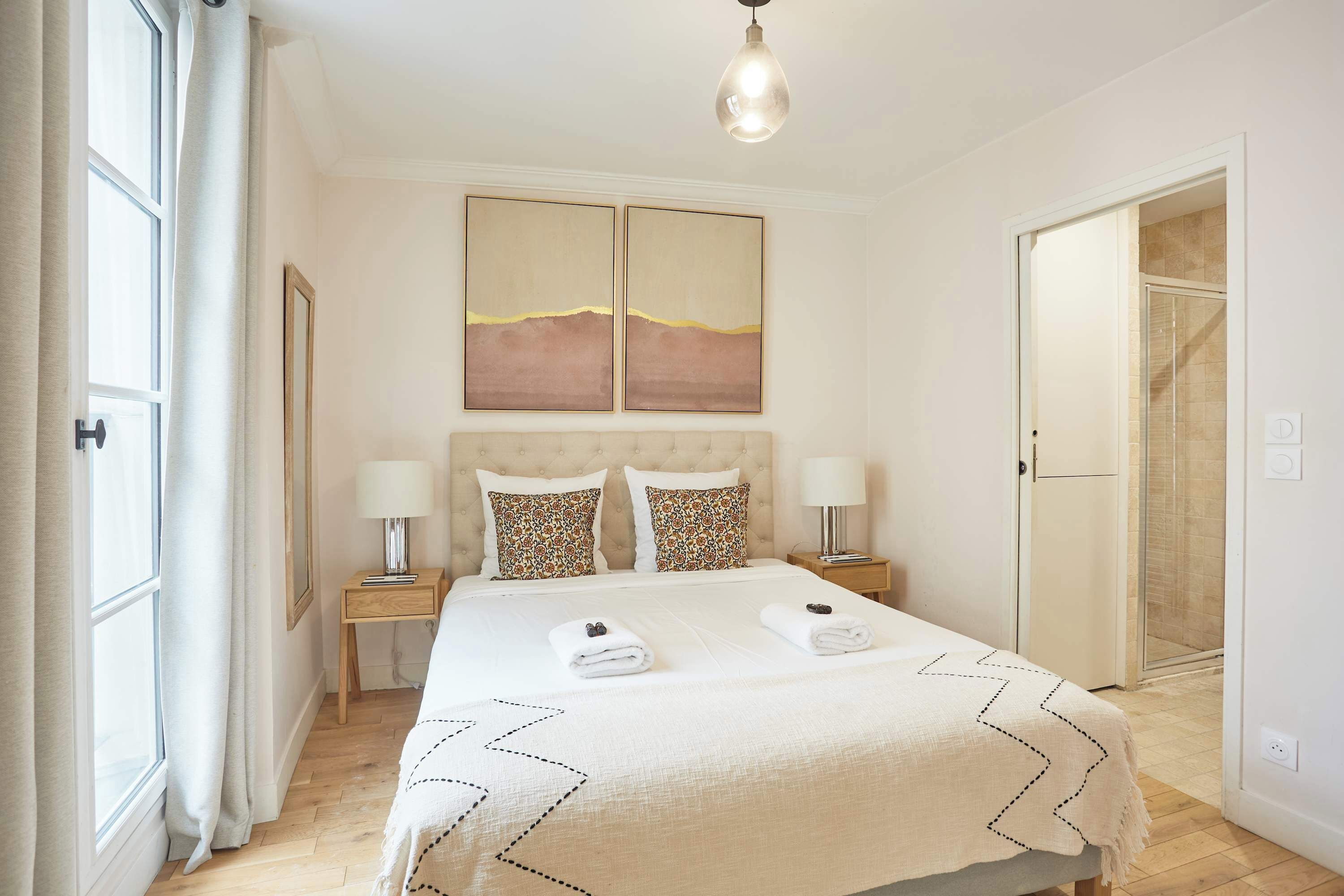 1 bedroom, iron/ironing board, travel crib, WiFi