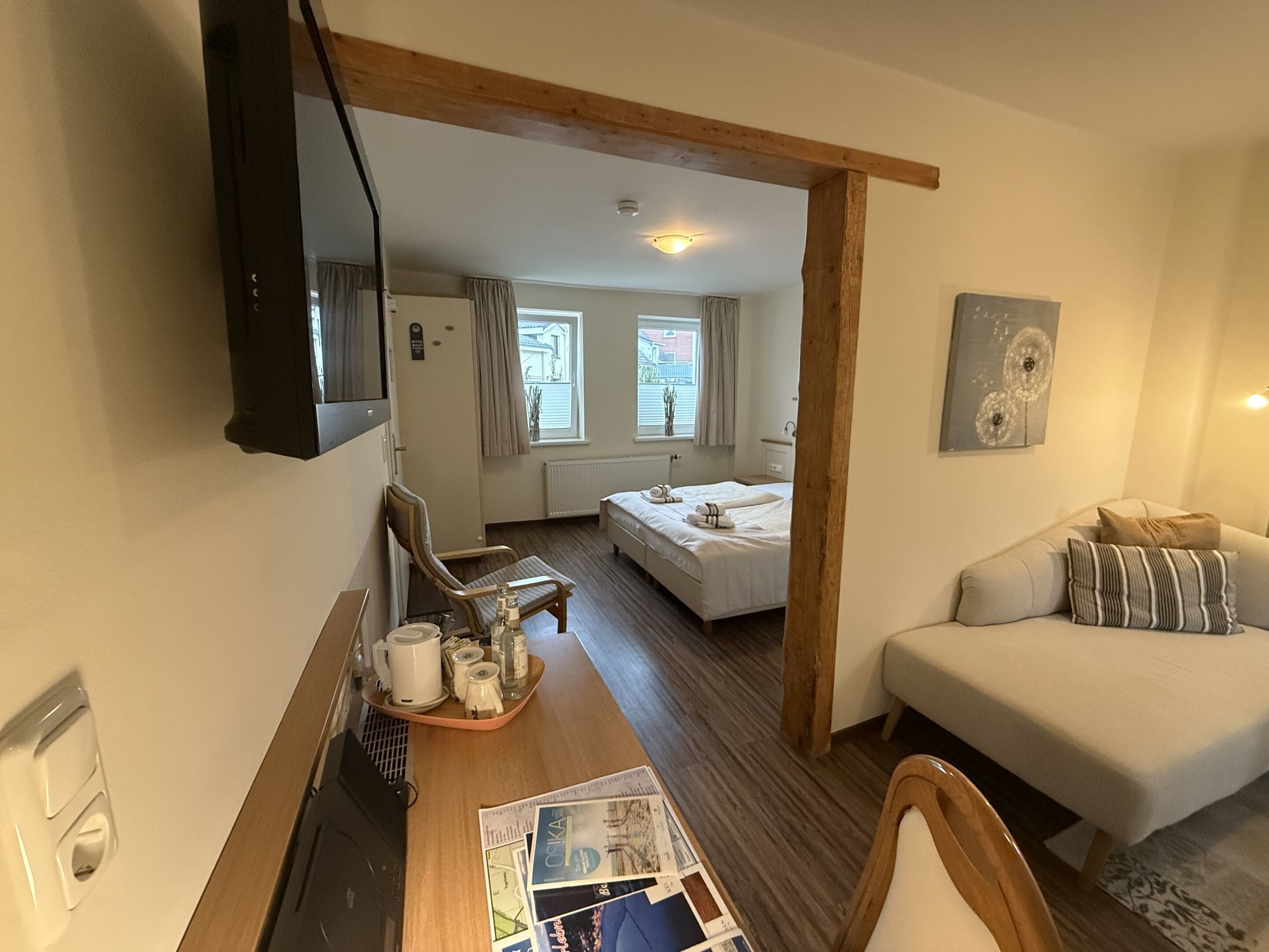 Junior-Suite, Blick auf den Innenhof | Lounge