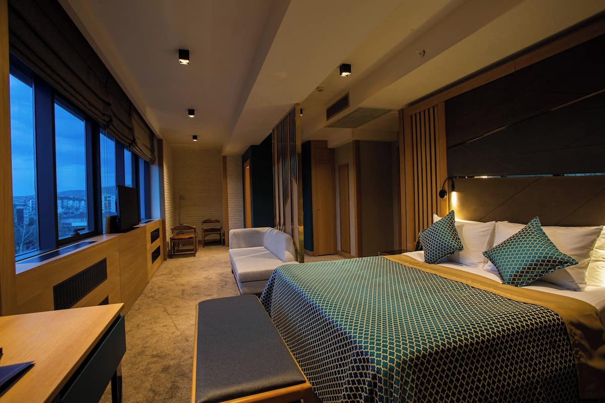 Ücretsiz minibar, odada kasa, masa, ücretsiz kablosuz İnternet 