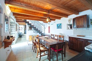 Apartment, 3 Bedrooms, Terrace, Garden View | Dining room - Charming House With Garden and BBQ in Galizana (Vodnjan)