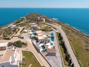Aerial view - Pnoe Villas Syros (Syros)