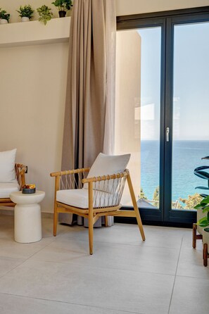 Pnoe Aelia | View from room - Pnoe Villas Syros (Syros)