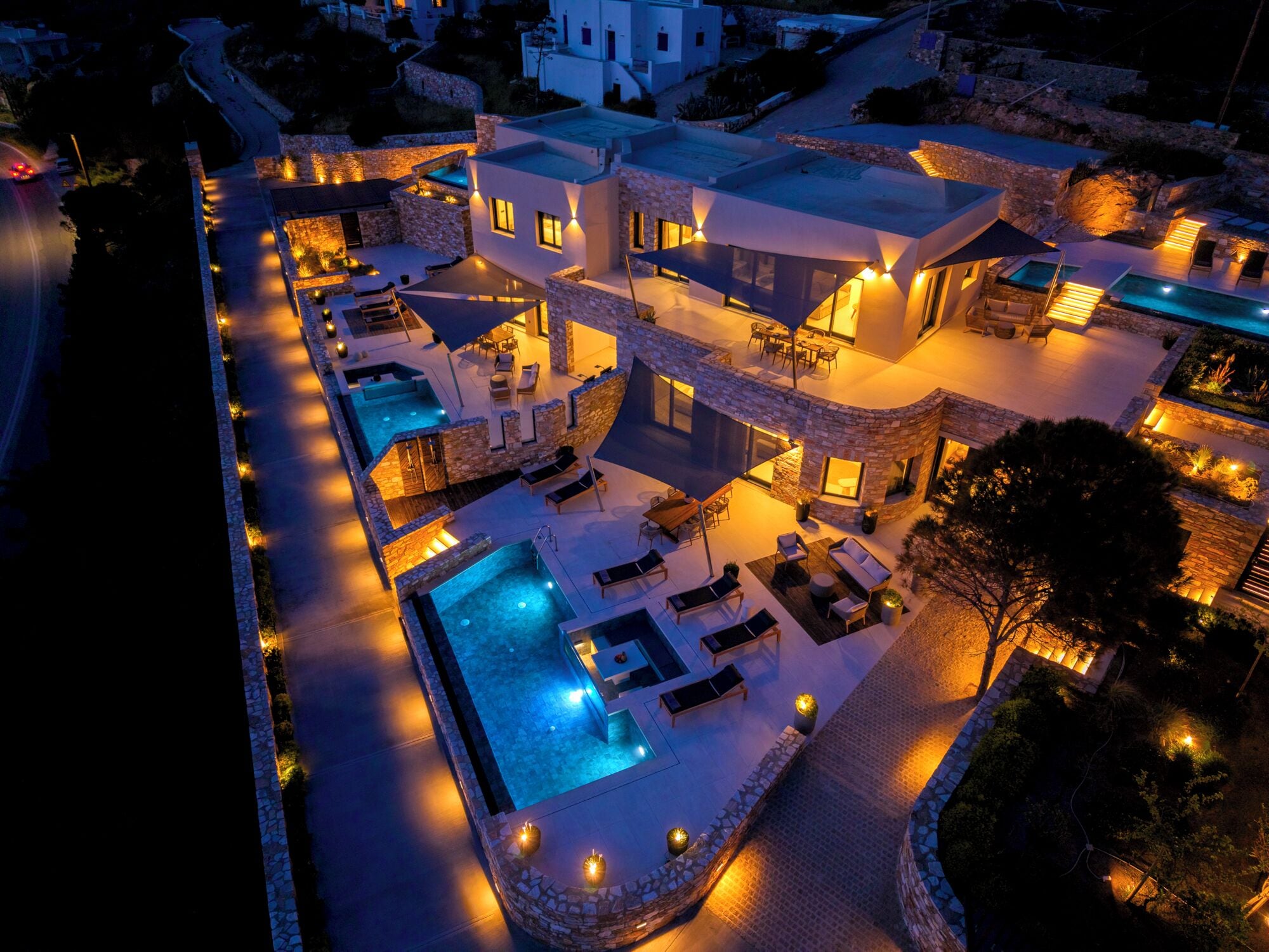 Front of property - evening/night
