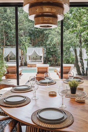Deluxe Villa, Balcony, Pool View | In-room dining - Villa Sorella (Tulum)
