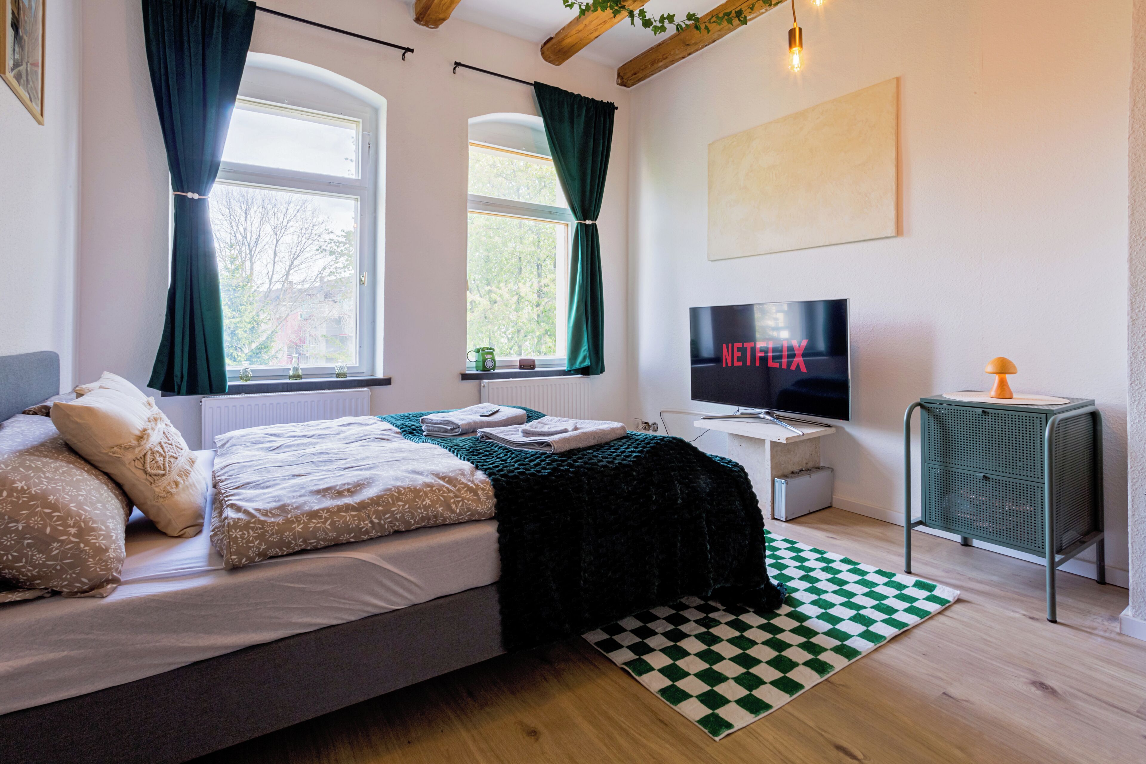 1 غرفة نوم وواي فاي مجانًا وملاءات أسرّة