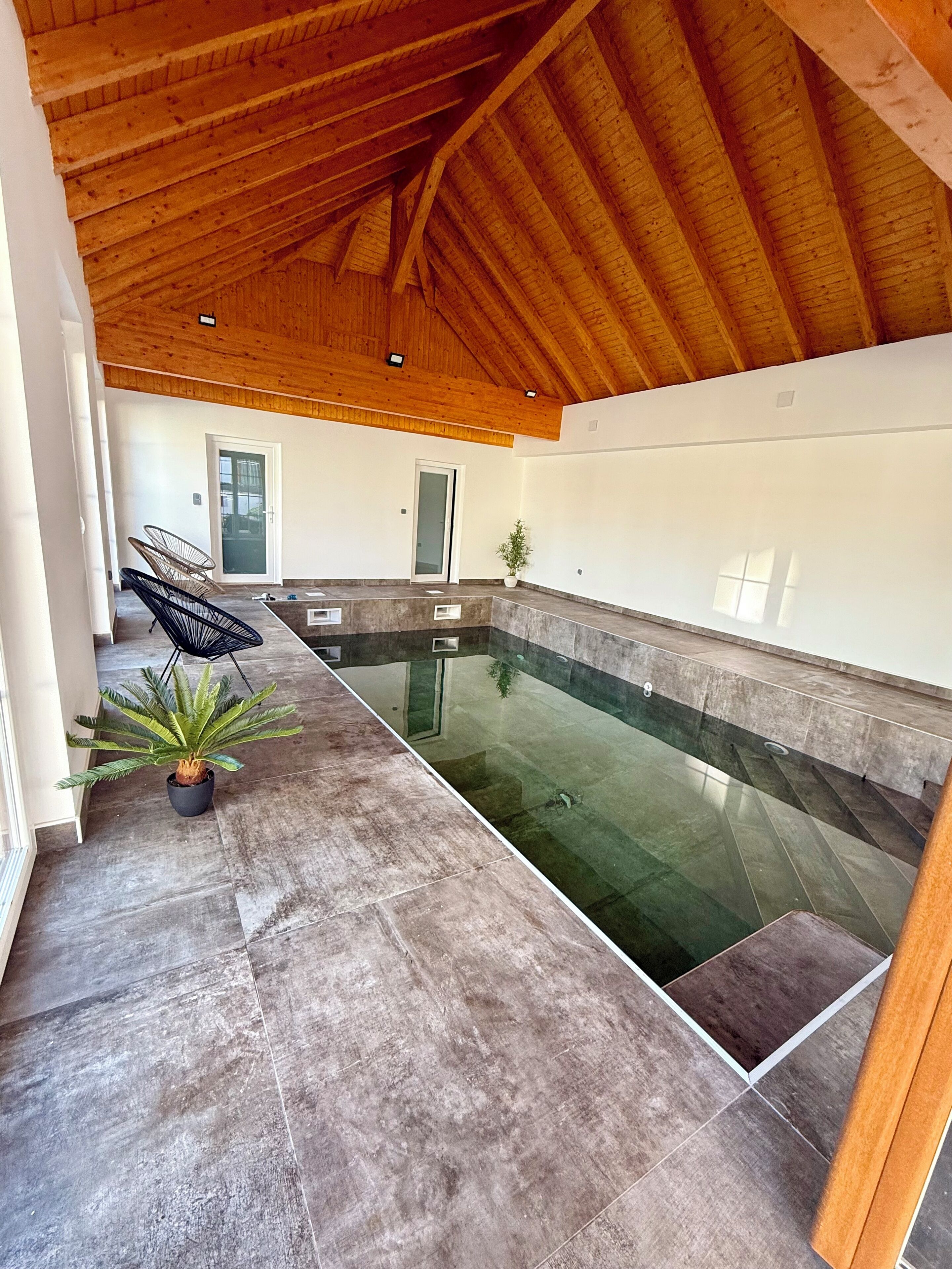 Indoor pool, a heated pool