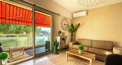 06K2-Nice air-conditioned studio-terrace-sea view
