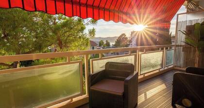 06K2-Nice air-conditioned studio-terrace-sea view