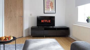 Apartamento clásico, 1 cama de matrimonio grande con sofá cama, no fumadores | Zona de estar