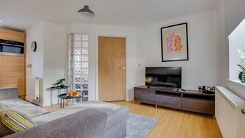 Leilighet – classic, 1 kingsize-seng med sovesofa, ikke-røyk | Oppholdsområde