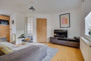 Apartamento clásico, 1 cama de matrimonio grande con sofá cama, no fumadores | Zona de estar