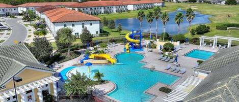 Piscine extérieure, piscine chauffée