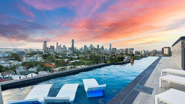 A heated pool