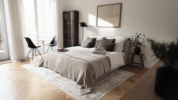 1 Schlafzimmer, Bügeleisen/Bügelbrett, kostenloses WLAN, Bettwäsche