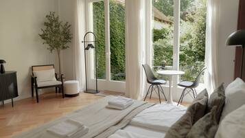 1 makuuhuone, silitysrauta/-lauta, ilmainen Wi-Fi, vuodevaatteet