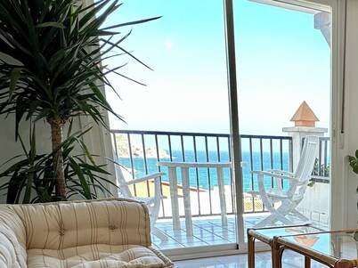 Fabulous ocean view and pool 80m from the beach in San Jose (pet friendly)