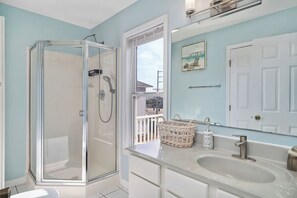 Sèche-cheveux, serviettes fournies, savon, papier toilette