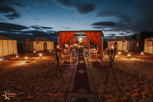 A MAGICAL CAMP IN MERZOUGA DESERT